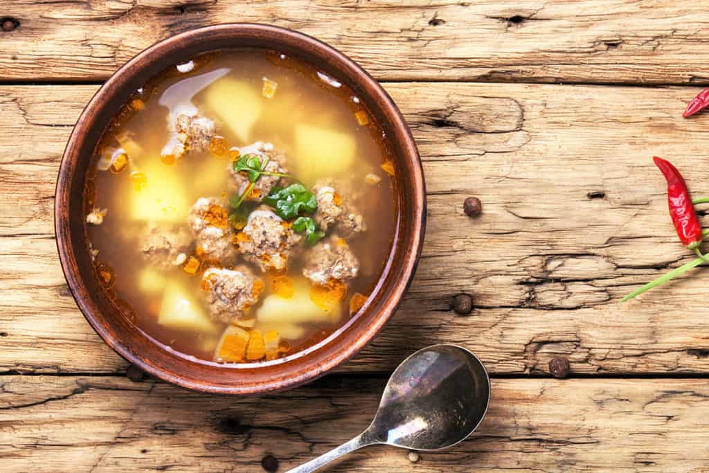 Bone broth soup