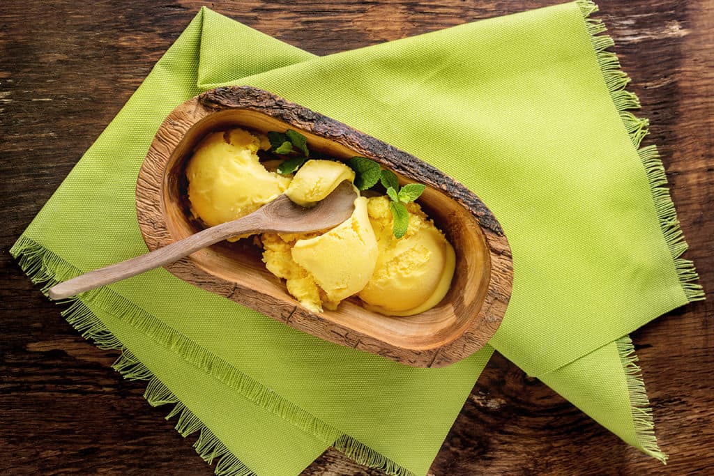 Peach ice cream