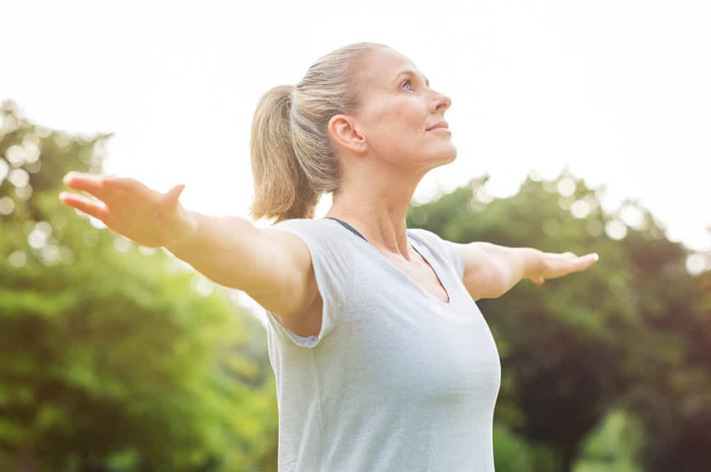 Healthy Woman doing Yoga